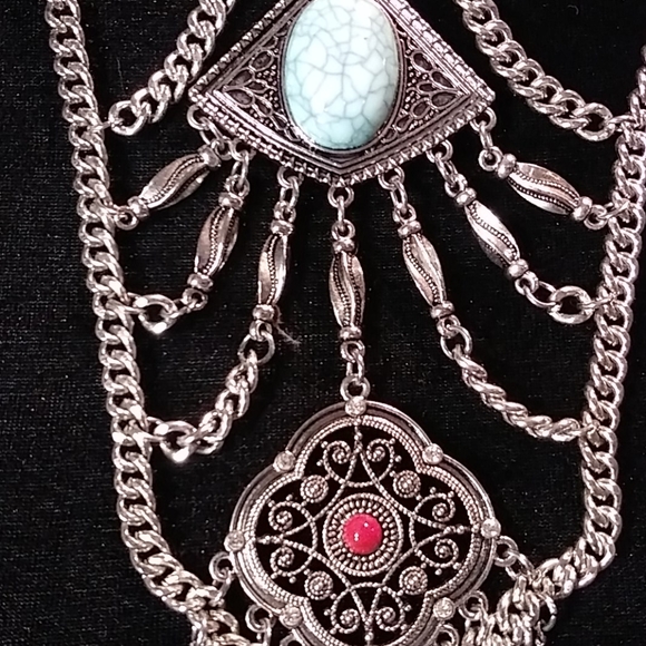 Off the shoulder swing dress with neck piece!! - Picture 9 of 10